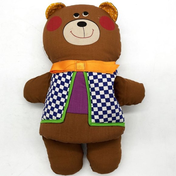 Vtg 1973 Playskool Three Bears Hug-Book Storybook Brown Cloth Doll-Original Box - Picture 9 of 12